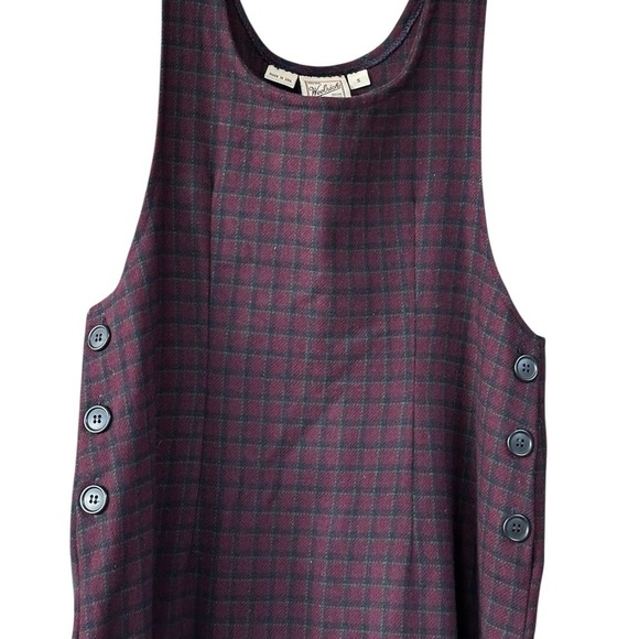 Vintage Woolrich Womens Long Plaid Jumper Dress Sz Small Teacher Cottagecore 90s - Picture 1 of 12
